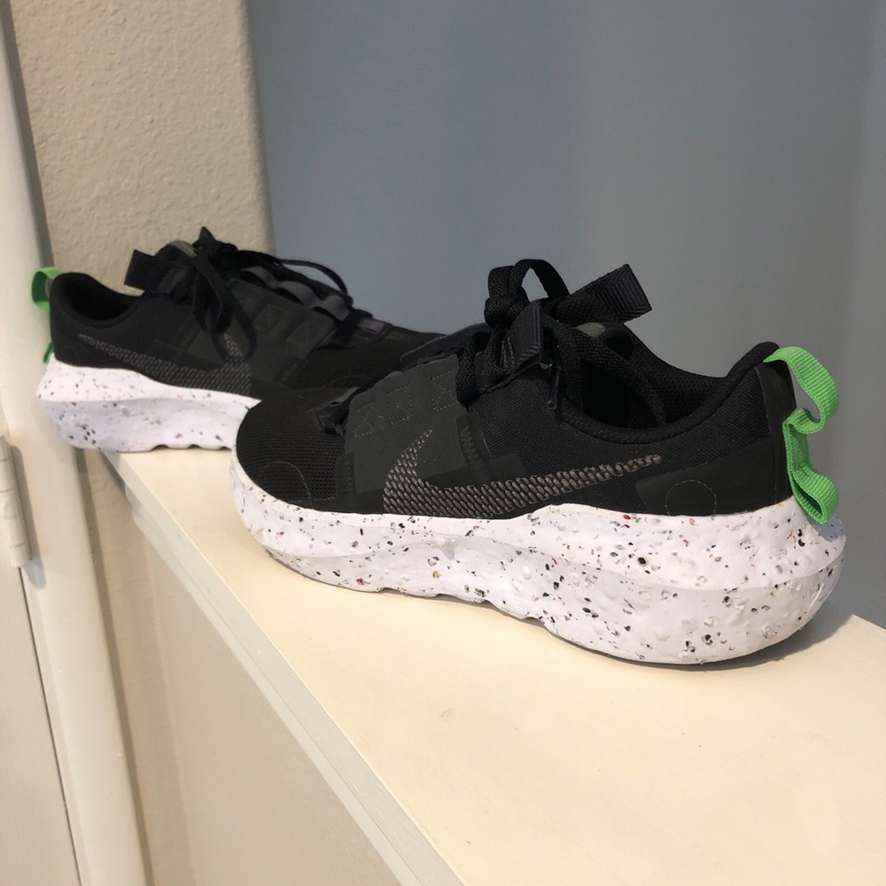 Nike Crater Impact Women's Running Sneaker Size 9 Black Grey Shoes CW2386 001